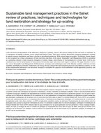 Sustainable land management practices in the Sahel: review of practices, techniques and technologies for land restoration and strategy for up-scaling.  In International Forestry Review Vol.17 (S3)
