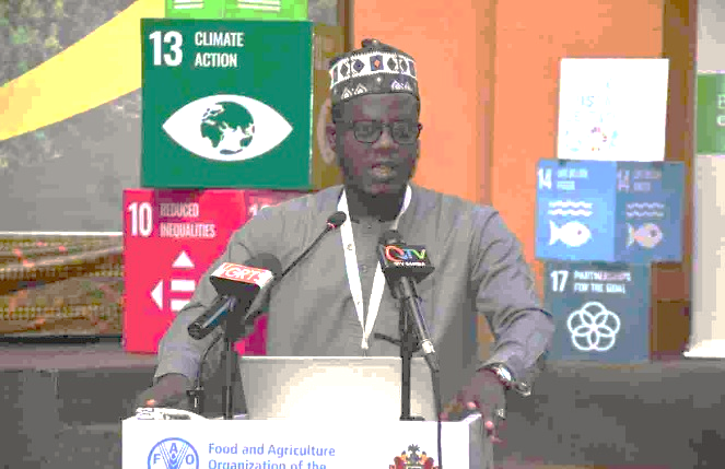 Farhan Moshood Jimba presenting at AFWC25